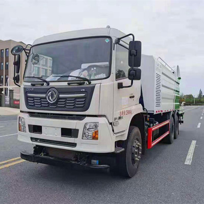 國六東風(fēng)天錦20方后雙橋抑塵灑水車 百米霧炮，守護(hù)藍(lán)天白云